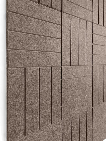 DECORITA Felt Bulletin Board Tiles | Modern Cork Board Alternative | Large Cork Boards for Walls | Aesthetic Felt Wall Panels for Office & Home Decor | Pinboard & Photo Board (12-Pack) | Desert Palm