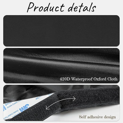 EcoBrisa Under Desk Privacy Panel Self-Adhesive Modesty Panel Stand Up Desk Modesty Panel for Home Office or Standing Workstation, Black (60" Black)