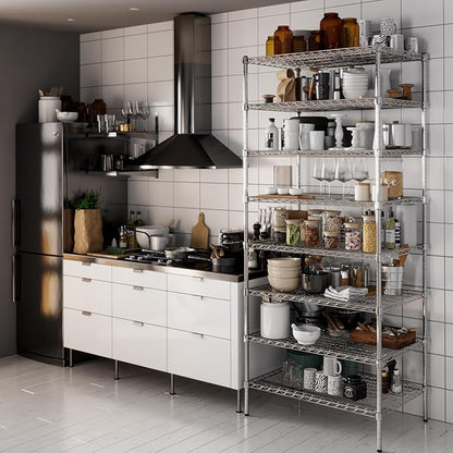 Regal Altair 24" Deep x 36" Wide x 86" Height Wire Shelving Kit | 8-Tier | NSF Commercial Storage Rack Unit