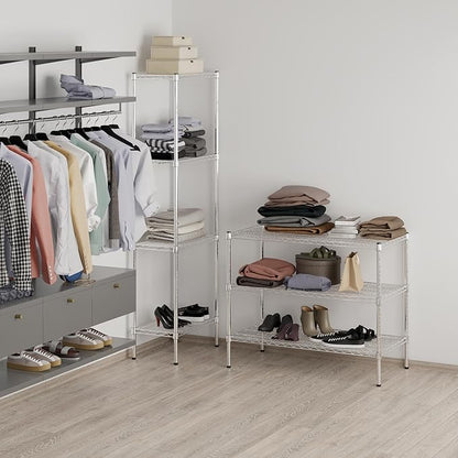 Regal Altair 21" Deep x 42" Wide x 34" Height Wire Shelving Kit | 3-Tier | NSF Commercial Storage Rack Unit