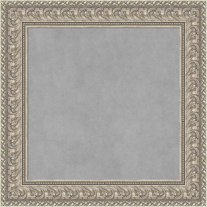 Amanti Art Silver Framed Magnetic Board 27x27 Medium Vision Board for use with Magnets, 100% Metal Sheet to Display Items as Office Decor or for Home Organization in mudroom, Kitchen or Kids Room
