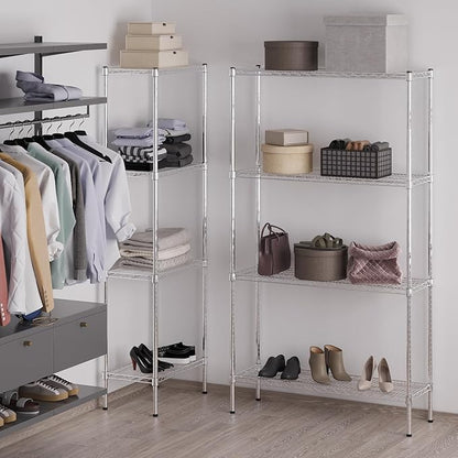 Regal Altair 14" Deep x 42" Wide x 74" Height Wire Shelving Kit | 4-Tier | NSF Commercial Storage Rack Unit