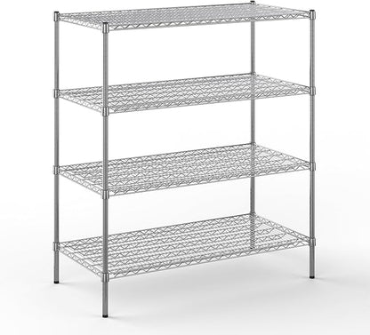 Regal Altair 24" Deep x 48" Wide x 54" Height Wire Shelving Kit | 4-Tier | NSF Commercial Storage Rack Unit