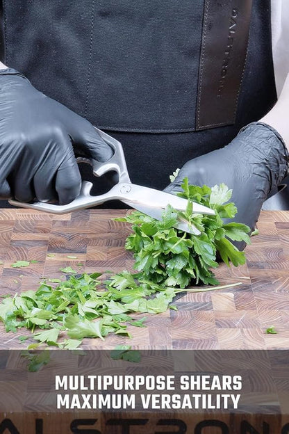 Dalstrong Kitchen Scissors All Purpose- Japanese Stainless Steel - Ambidextrous Kitchen Shears for Food - Detachable - Heavy Duty Scissors Sharp Blade - Herbs, Pizza, Meat Cutting Scissors