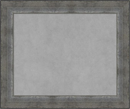 Amanti Art Silver Framed Magnetic Board 20x24 Small Vision Board for use with Magnets, 100% Metal Sheet to Display Items as Office Decor or for Home Organization in mudroom, Kitchen or Kids Room