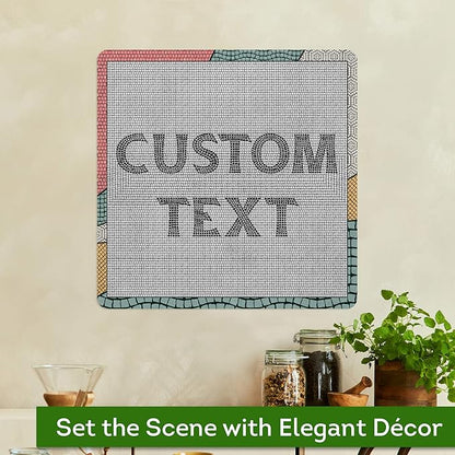 Custom Sign, Custom Street Sign, 11 Font Colors, 13 Font Styles, 4 Hole Options, 22 Sizes, 18x18 Inches, Rust Free DiBound, Fade Resistant, Made in USA by My Sign Center (Fauxsaic 2)