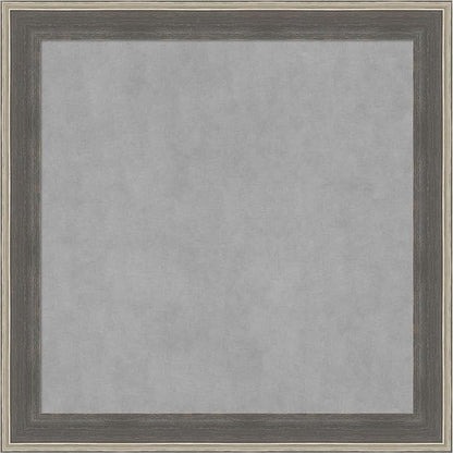 Amanti Art Grey Framed Magnetic Board 29x29 Medium Vision Board for use with Magnets, 100% Metal Sheet to Display Items as Office Decor or for Home Organization in mudroom, Kitchen or Kids Room