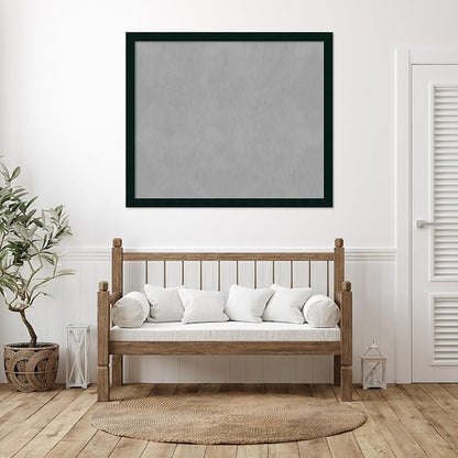 Amanti Art Black Framed Magnetic Board 44x52 Oversize Vision Board for use with Magnets, 100% Metal Sheet to Display Items as Office Decor or for Home Organization in mudroom, Kitchen or Kids Room