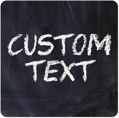 Custom Sign, Custom Street Sign, 11 Font Colors, 13 Font Styles, 4 Hole Options, 22 Sizes, 24x24 Inches, Rust Free DiBound, Fade Resistant, Made in USA by My Sign Center (Chalkboard Black)