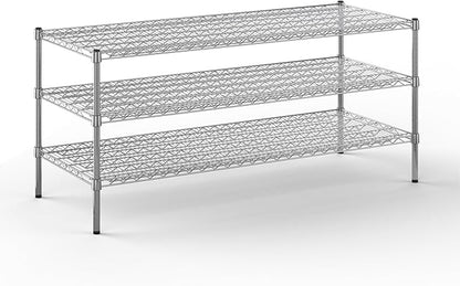 Regal Altair 24" Deep x 60" Wide x 27" Height Wire Shelving Kit | 3-Tier | NSF Commercial Storage Rack Unit