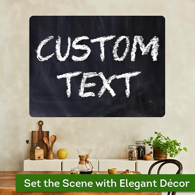 Custom Sign, Custom Street Sign, 11 Font Colors, 13 Font Styles, 4 Hole Options, 22 Sizes, 36x48 Inches, Rust Free DiBound, Fade Resistant, Made in USA by My Sign Center (Chalkboard Black)