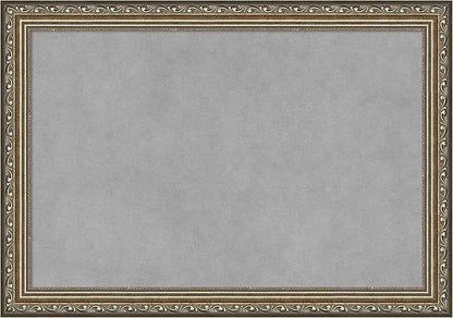 Amanti Art Silver Framed Magnetic Board 14x20 Small Vision Board for use with Magnets, 100% Metal Sheet to Display Items as Office Decor or for Home Organization in mudroom, Kitchen or Kids Room