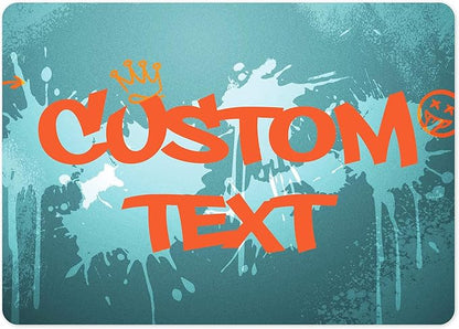 Custom Sign, Custom Street Sign, 11 Font Colors, 13 Font Styles, 4 Hole Options, 22 Sizes, 10x14 Inches, Rust Free DiBound, Fade Resistant, Made in USA by My Sign Center (Graffiti)