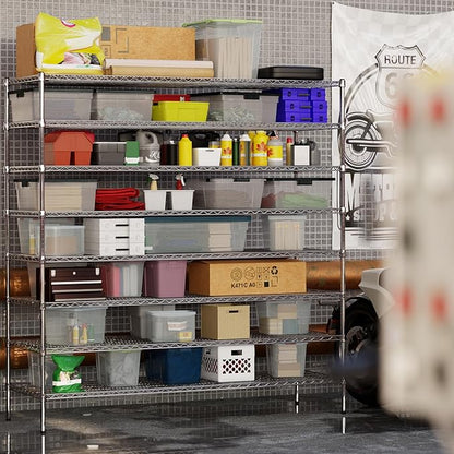 Regal Altair 24" Deep x 72" Wide x 74" Height Wire Shelving Kit | 8-Tier | NSF Commercial Storage Rack Unit