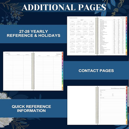 2027 Planner - 2027 Planner Weekly and Monthly, Jan 2027 - Dec 2027, Monthly Planner, 8.5" x 11", Calendar Planner, Monthly Tabs, Twin-Wire Binding, Holidays, Back Pocket
