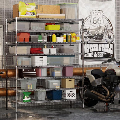 Regal Altair 24" Deep x 60" Wide x 74" Height Wire Shelving Kit | 8-Tier | NSF Commercial Storage Rack Unit
