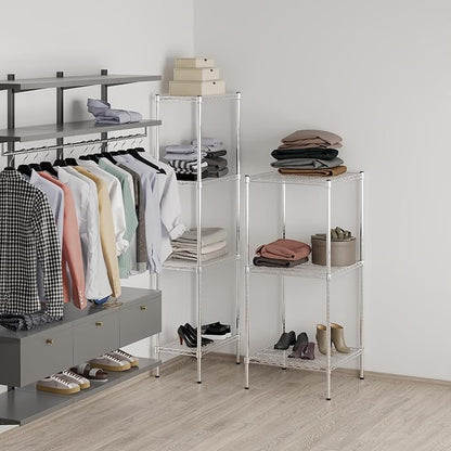 Regal Altair 24" Deep x 24" Wide x 54" Height Wire Shelving Kit | 3-Tier | NSF Commercial Storage Rack Unit