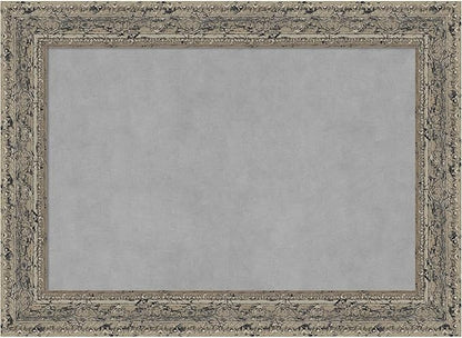 Amanti Art Silver Framed Magnetic Board 21x29 Medium Vision Board for use with Magnets, 100% Metal Sheet to Display Items as Office Decor or for Home Organization in mudroom, Kitchen or Kids Room