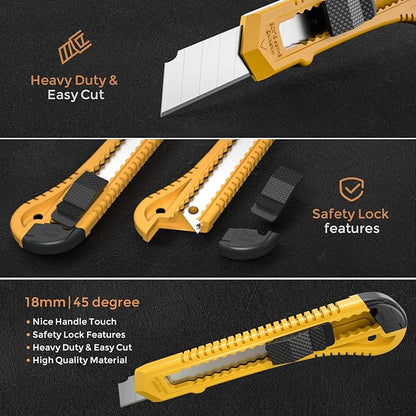 Nicpro 10 Pack Utility Knife Set (10 Pack)