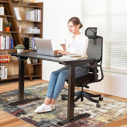 Anidaroel Office Chair Mat for Hardwood Floor, 48"x60" Under Desk Chair Rug for Rolling Chair, Anti-Slip Computer Chair Mat, Low Pile Carpets Floor Rug for Home Office Gaming Room
