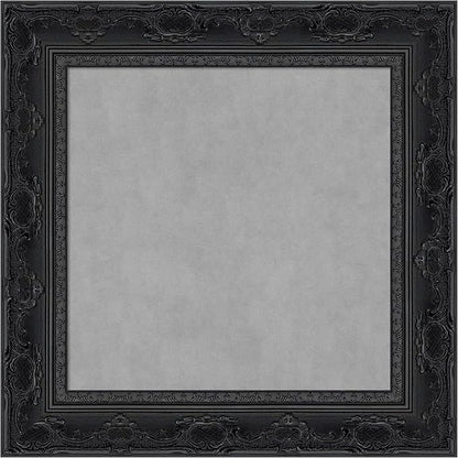 Amanti Art Black Framed Magnetic Board 16x16 X-Small Vision Board for use with Magnets, 100% Metal Sheet to Display Items as Office Decor or for Home Organization in mudroom, Kitchen or Kids Room