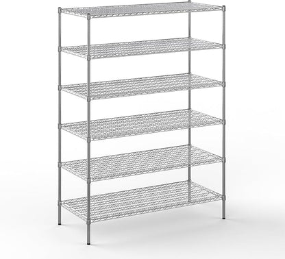 Regal Altair 24" Deep x 54" Wide x 74" Height Wire Shelving Kit | 6-Tier | NSF Commercial Storage Rack Unit