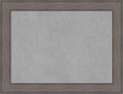 Amanti Art Grey Framed Magnetic Board 25x33 Medium Vision Board for use with Magnets, 100% Metal Sheet to Display Items as Office Decor or for Home Organization in mudroom, Kitchen or Kids Room