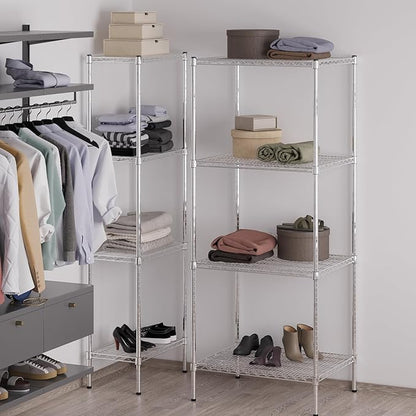 Regal Altair 24" Deep x 30" Wide x 74" Height Wire Shelving Kit | 4-Tier | NSF Commercial Storage Rack Unit
