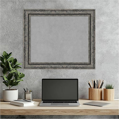 Amanti Art Black Framed Magnetic Board 20x24 Small Vision Board for use with Magnets, 100% Metal Sheet to Display Items as Office Decor or for Home Organization in mudroom, Kitchen or Kids Room