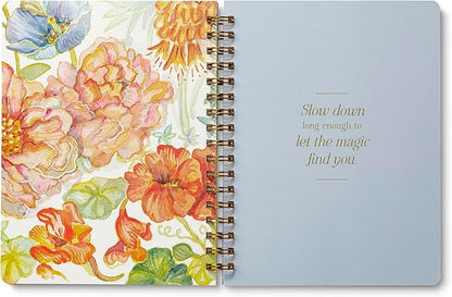 Compendium Spiral Notebook – Seek Out Beauty Where It Lives. – A Designer Spiral Notebook with 192 Lined Pages, College Ruled, 7.0" W x 9.25" H