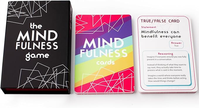 Mindfulness Cards - Conversation Cards for Kids and Therapy Games for Teens, Kids and Adults. Mindfulness Game for Better Communication and Social Skills - Great Teacher Gifts or Homeschool Essentials