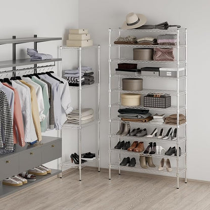 Regal Altair 14" Deep x 42" Wide x 86" Height Wire Shelving Kit | 10-Tier | NSF Commercial Storage Rack Unit