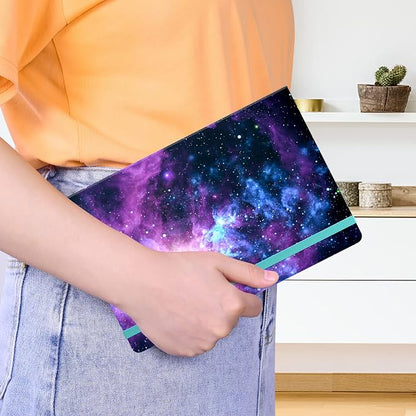 Lined Journal Notebook, Hardcover Journal for Women, Medium 5.7 x 8.4 in, 160 Pages Thick Paper, Cute Aesthetic Floral College Ruled Notebook for Writing Journaling Work School Office, Universe