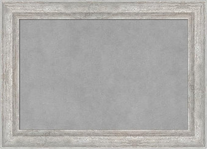 Amanti Art Silver Framed Magnetic Board 15x21 Small Vision Board for use with Magnets, 100% Metal Sheet to Display Items as Office Decor or for Home Organization in mudroom, Kitchen or Kids Room