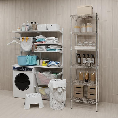 Regal Altair 24" Deep x 24" Wide x 74" Height Wire Shelving Kit | 6-Tier | NSF Commercial Storage Rack Unit