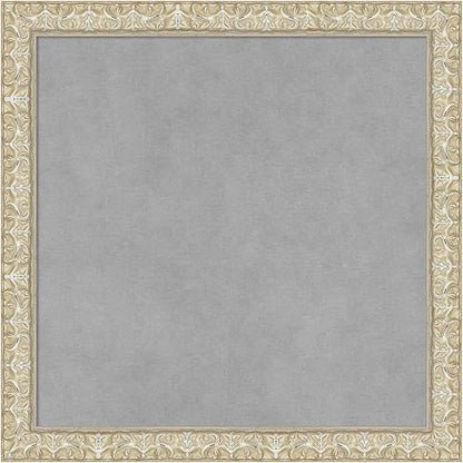 Amanti Art Silver Framed Magnetic Board 18x18 Small Vision Board for use with Magnets, 100% Metal Sheet to Display Items as Office Decor or for Home Organization in mudroom, Kitchen or Kids Room