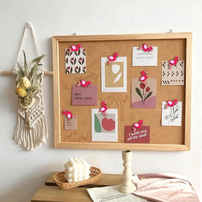 25 pcs Pink Flamingo Push Pins Cute Thumbtack Photos Wall Maps Bulletin Board Cork Boards Drawing Pins Memo Nail Office Accessories