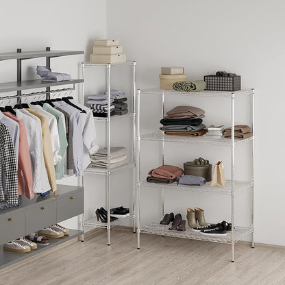 Regal Altair 24" Deep x 42" Wide x 64" Height Wire Shelving Kit | 4-Tier | NSF Commercial Storage Rack Unit