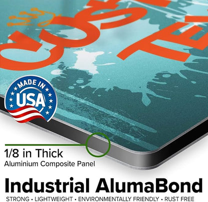 Custom Sign, Custom Street Sign, 11 Font Colors, 13 Font Styles, 4 Hole Options, 22 Sizes, 10x14 Inches, Rust Free DiBound, Fade Resistant, Made in USA by My Sign Center (Graffiti)