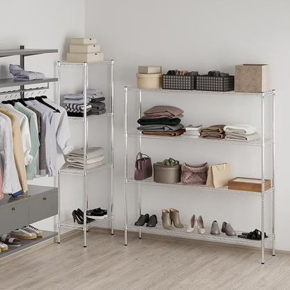 Regal Altair 14" Deep x 60" Wide x 64" Height Wire Shelving Kit | 4-Tier | NSF Commercial Storage Rack Unit