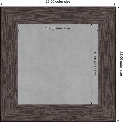 Amanti Art Black Framed Magnetic Board 22x22 Small Vision Board for use with Magnets, 100% Metal Sheet to Display Items as Office Decor or for Home Organization in mudroom, Kitchen or Kids Room