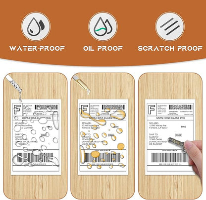MFLABEL 4x6 Direct Thermal Shipping Labels - 8 Rolls, 220 Labels/Roll, Perforated Postage Paper with Alignment Hole, Compatible with 4XL LabelWriter 1744907 & 1755120, Rollo for USPS, UPS