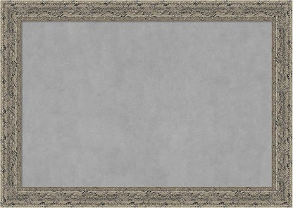 Amanti Art Silver Framed Magnetic Board 29x41 Large Vision Board for use with Magnets, 100% Metal Sheet to Display Items as Office Decor or for Home Organization in mudroom, Kitchen or Kids Room