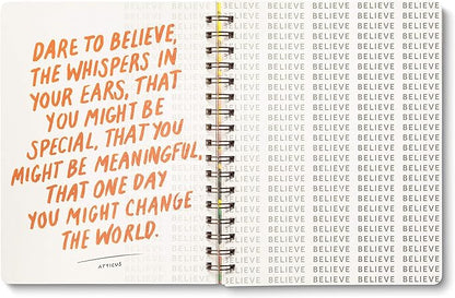 Compendium Spiral Notebook - There is a voice that doesn't use words. Listen. — A Designer Spiral Notebook with 192 Lined Pages, College Ruled, 7.0”W x 9.25”H