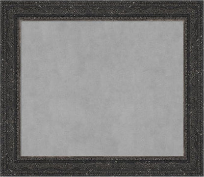 Amanti Art Black Framed Magnetic Board 25x29 Medium Vision Board for use with Magnets, 100% Metal Sheet to Display Items as Office Decor or for Home Organization in mudroom, Kitchen or Kids Room