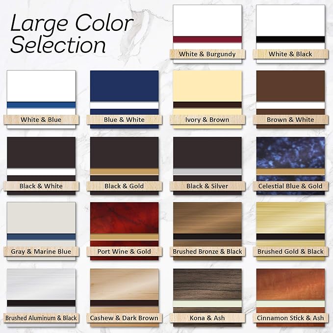 Custom Sign, Office Sign, Business/Office Name Plates for Doors/Wall, Indoor/Outdoor, 8x8 Inch, 18 Colors, (Prestige) Made in USA by My Sign Center