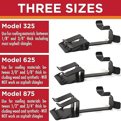 Grip Clip Roof Clips, Safe for Heat Tape, Electric Cable & Roof Heat Cable Installation, Prevents Roof Damage, Easy Nail-Free Outdoor Cable Clips, Your Ultimate Cable Clip (.325-25 Pack)