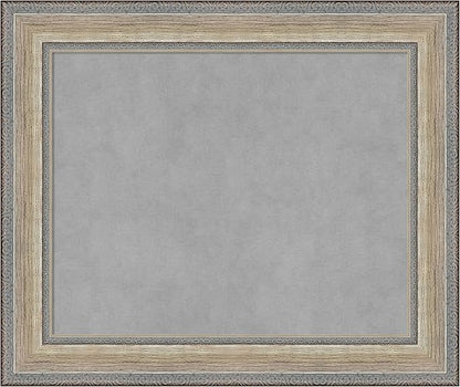 Amanti Art Silver Framed Magnetic Board 21x25 Small Vision Board for use with Magnets, 100% Metal Sheet to Display Items as Office Decor or for Home Organization in mudroom, Kitchen or Kids Room