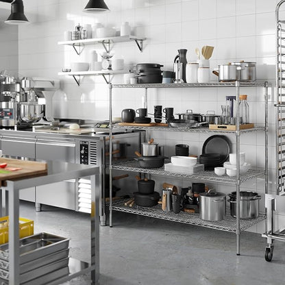 Regal Altair 24" Deep x 54" Wide x 54" Height Wire Shelving Kit | 4-Tier | NSF Commercial Storage Rack Unit