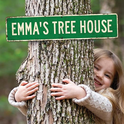 Custom Rustic Sign, Personalized Decor Street and Gift, 4x18 Inches, ACM, Fade Resistant, Made in USA